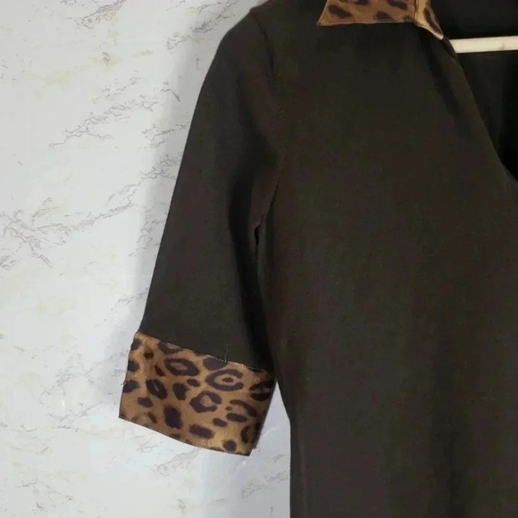 Jones New York | Top | PS | Brown & Safari Print - Picture 3 of 6